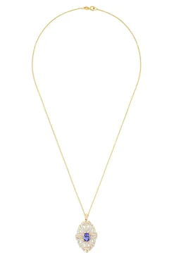 Effy Jewelry 14K Yellow Gold Tanzanite and Diamond Pendant, 1.57 TCW | Necklaces & Pendants