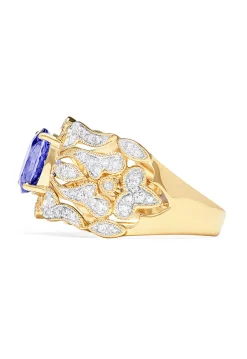 Effy Jewelry 14K Yellow Gold Tanzanite and Diamond Ring, 1.45 TCW | Rings