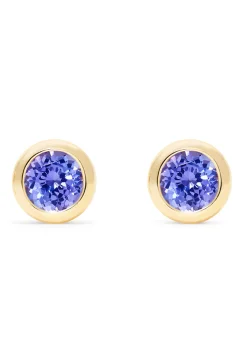 Effy Jewelry 14K Yellow Gold Tanzanite Stud Earrings, 0.91 TCW | Earrings