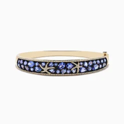 Effy Jewelry 14K Yellow Gold Tanzanite u0026 Diamond Starfish Bangle | Bracelets