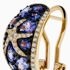 Effy Jewelry 14K Yellow Gold Tanzanite u0026 Diamond Starfish Earrings | Earrings