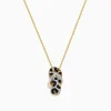 Effy Jewelry 14K Yellow Gold White, Brown, and Black Diamond Flip Flop Pendant | Necklaces & Pendants