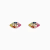 Effy Jewelry 14K Yellow GoldMulti Color Sapphire and Diamond Evil Eye Earrings | Earrings