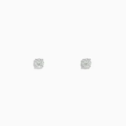 Effy Jewelry 14 Karat White Gold Diamond Stud Earrings with 0.33TCW Round Diamonds | Earrings