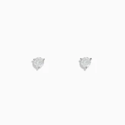 Effy Jewelry 14 Karat White Gold Diamond Stud Earrings with 0.40TCW Round Diamonds | Earrings