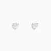 Effy Jewelry 14 Karat White Gold Diamond Stud Earrings with 1.25TCW Round Diamonds | Earrings