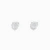 Effy Jewelry 14 Karat White Gold Diamond Stud Earrings with 2.00TCW Round Diamonds | Earrings