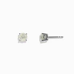 Effy Jewelry 14 Karat White Gold Diamond Stud Earrings with 1.50TCW Round Diamonds | Earrings