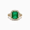 Effy Jewelry Limited Edition 18K Yellow Gold Emerald and Diamond Ring | Rings
