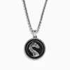 Effy Jewelry Men's 925 Sterling Silver Black Spinel and Ruby Pendant | Mens