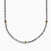 Effy Jewelry Men's 925 Sterling Silver Black Spinel Necklace | Mens