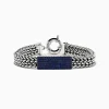 Effy Jewelry Men's 925 Sterling Silver Braided Chain Blue Sapphire Bracelet 2.60 TCW | Mens