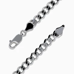 Effy Jewelry Men's 925 Sterling Silver Chain Link Blue Sapphire Bracelet | Mens