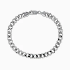 BH Multi Men's 925 Sterling Silver Curb Chain Bracelet | Mens