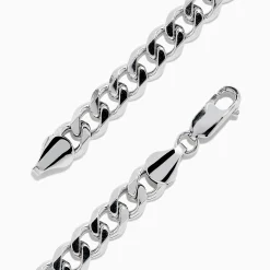 BH Multi Men's 925 Sterling Silver Curb Chain Bracelet | Mens