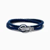 Effy Jewelry Men's 925 Sterling Silver Leather Wrap Bracelet | Mens