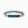 Effy Jewelry Men's 925 Sterling Silver London Blue Topaz Bracelet | Mens