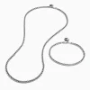 Effy Jewelry Men's 925 Sterling Silver Minimalist Necklace and Bracelet Set | Mens