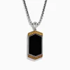 Effy Jewelry Men's 925 Sterling Silver Onyx Pendant | Mens