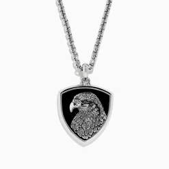 Effy Jewelry Men's 925 Sterling Silver Onyx Pendant | Mens