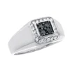 Effy Jewelry Men's Black Diamond Ring, .32 TCW | Mens