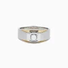 BH Multi Men's 14K Two Tone Gold Diamond Ring, 0.23 TCW | Mens
