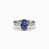 Effy Jewelry Men's 14K Two-Tone Gold Tanzanite Diamond Ring, 1.90 TCW | Mens