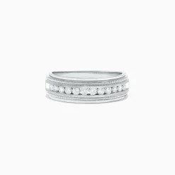 Effy Jewelry Men's 14K White Gold Diamond Ring, 0.47 TCW | Mens