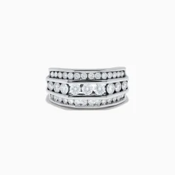 Effy Jewelry Men's 14K White Gold Diamond Ring | Mens
