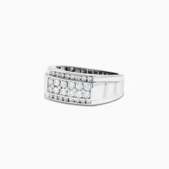 BH Multi Men's 14K White Gold Diamond Ring, 0.96 TCW | Mens