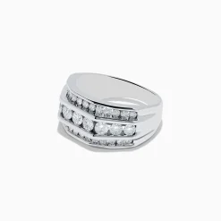 Effy Jewelry Men's 14K White Gold Diamond Ring | Mens