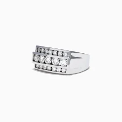 Effy Jewelry Men's 14K White Gold Diamond Ring, 1.67 TCW | Mens