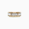Effy Jewelry Men's 14K Yellow and White Gold Diamond Ring, 0.20 TCW | Mens