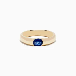 Effy Jewelry Men's 14K Yellow Gold Blue Sapphire Ring | Mens