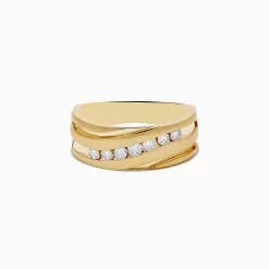 Effy Jewelry Men's 14K Yellow Gold Diamond Ring | Mens
