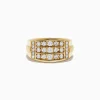 Effy Jewelry Men's 14K Yellow Gold Diamond Ring | Mens