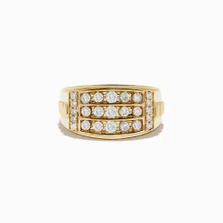 Effy Jewelry Men's 14K Yellow Gold Diamond Ring | Mens