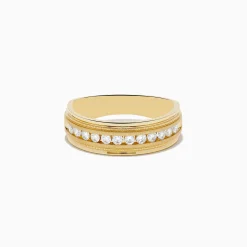 Effy Jewelry Men's 14K Yellow Gold Diamond Ring | Mens