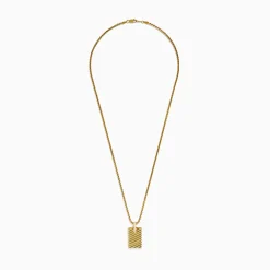 Effy Jewelry Men's 14K Yellow Gold Diamond Pendant | Mens