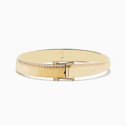 Effy Jewelry Men's 14K Yellow Gold Diamond Bangle 0.51 TCW | Mens