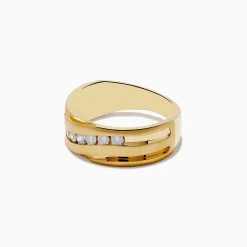 Effy Jewelry Men's 14K Yellow Gold Diamond Ring | Mens