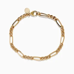 Effy Jewelry Men's 14K Yellow Gold Figaro Chain Bracelet | Mens