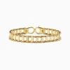 Effy Jewelry Men's 14K Yellow Gold Hollow Railroad Bracelet | Mens