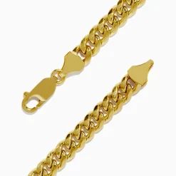 Effy Jewelry Men's 14K Yellow Gold Hollow Curb Chain Link Bracelet 8 3/4" | Mens