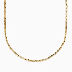 Effy Jewelry Men's 14K Yellow Gold Luciano Box Chain Necklace, 22'' | Mens