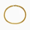 Effy Jewelry Men's 14K Yellow Gold 4.5mm Solid Cuban Domed 9" Bracelet | Mens