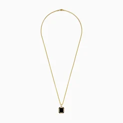 Effy Jewelry Men's 14K Yellow Gold Onyx and Diamond Pendant | Mens