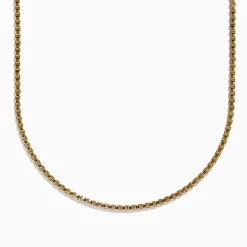 Effy Jewelry Men's 14K Yellow Gold Venetian Box Chain Necklace, 22'' | Mens