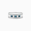 Effy Jewelry Men's Men's Blue and White Diamond Ring, .49 TCW | Mens