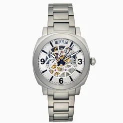 Effy Jewelry Men's Skeleton 41mm Sapphire Crystal Stainless Steel Watch | Watches